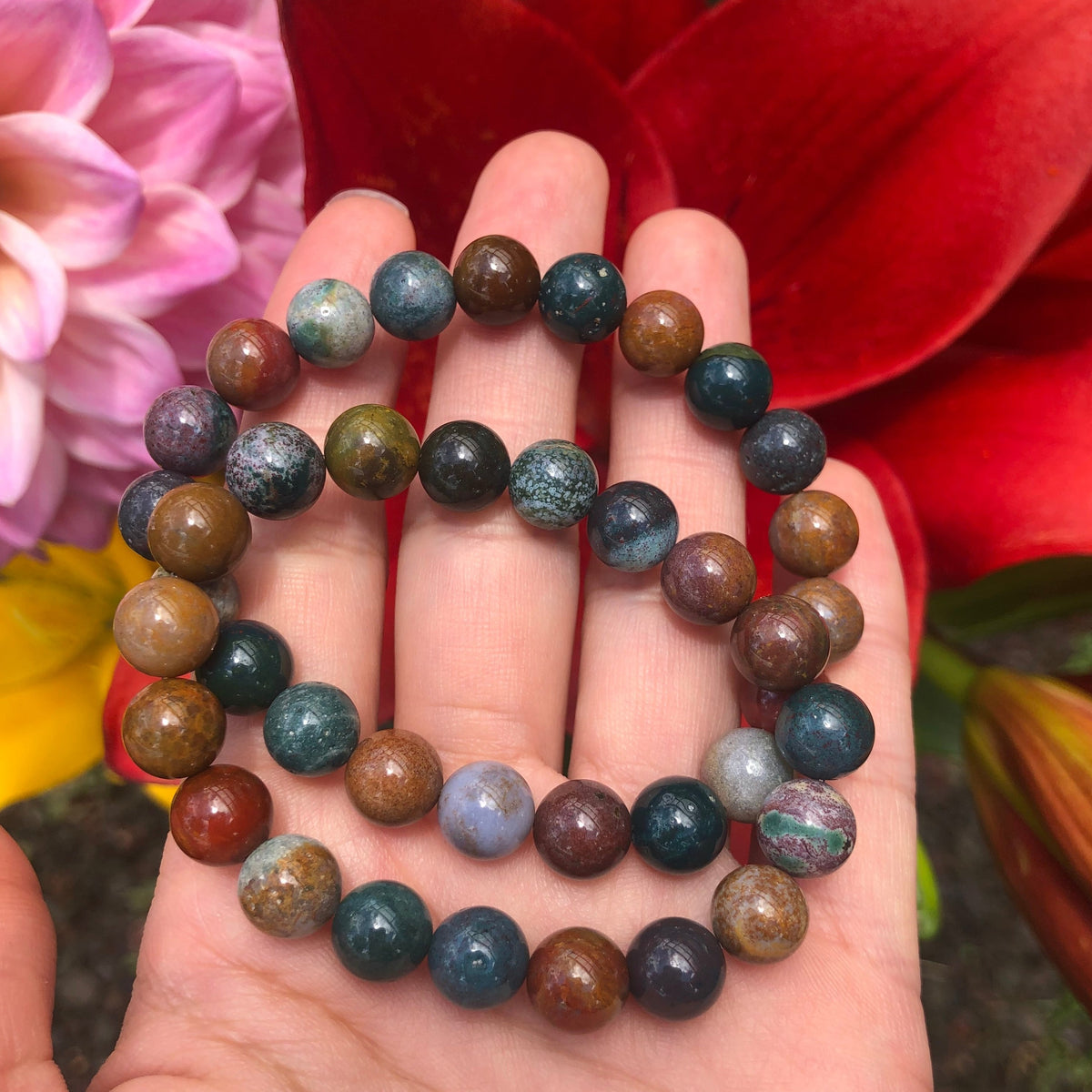 Ocean jasper deals stone bracelet